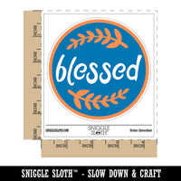 Blessed Wheat Strands Waterproof Vinyl Phone Tablet Laptop Water Bottle Sticker Set - 5 Pack