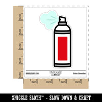 Aerosol Can Spray Paint Hair Spray Waterproof Vinyl Phone Tablet Laptop Water Bottle Sticker Set - 5 Pack