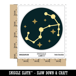 Scorpio Zodiac Star Constellations Waterproof Vinyl Phone Tablet Laptop Water Bottle Sticker Set - 5 Pack