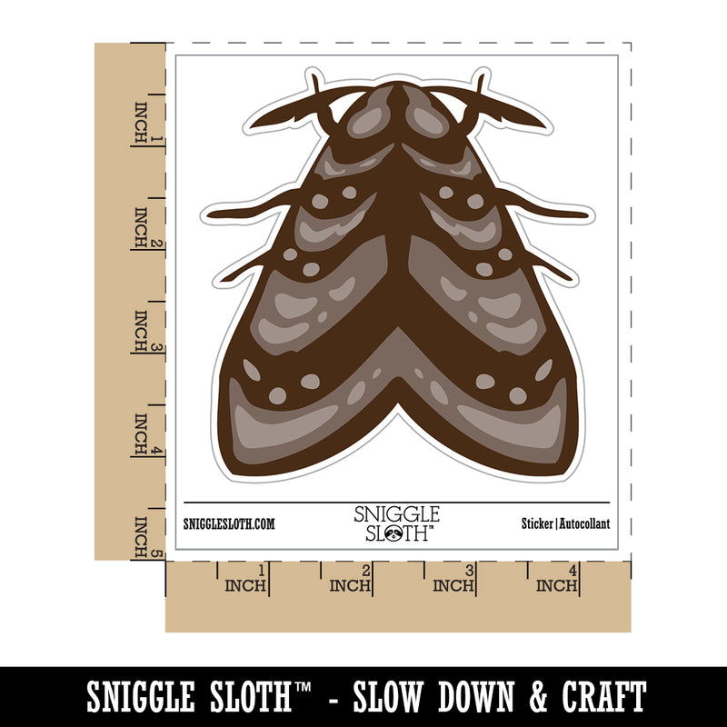 Resting Moth Bug Insect Waterproof Vinyl Phone Tablet Laptop Water Bottle Sticker Set - 5 Pack