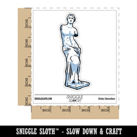 Greek Statue Venus de Milo Waterproof Vinyl Phone Tablet Laptop Water Bottle Sticker Set - 5 Pack