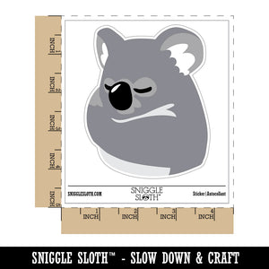 Baby Pocket Koala Sleeping Waterproof Vinyl Phone Tablet Laptop Water Bottle Sticker Set - 5 Pack