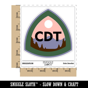Continental Divide Trail Hiking Triple Crown Waterproof Vinyl Phone Tablet Laptop Water Bottle Sticker Set - 5 Pack
