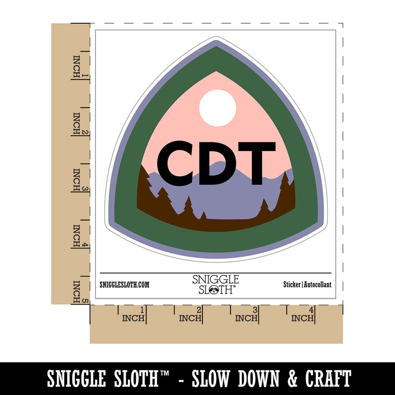 Continental Divide Trail Hiking Triple Crown Waterproof Vinyl Phone Tablet Laptop Water Bottle Sticker Set - 5 Pack
