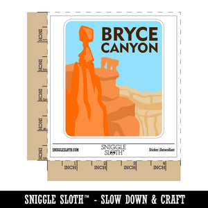 Destination Bryce Canyon National Park Waterproof Vinyl Phone Tablet Laptop Water Bottle Sticker Set - 5 Pack