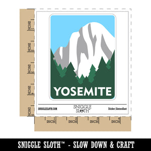 Destination Yosemite National Park Forest Waterproof Vinyl Phone Tablet Laptop Water Bottle Sticker Set - 5 Pack