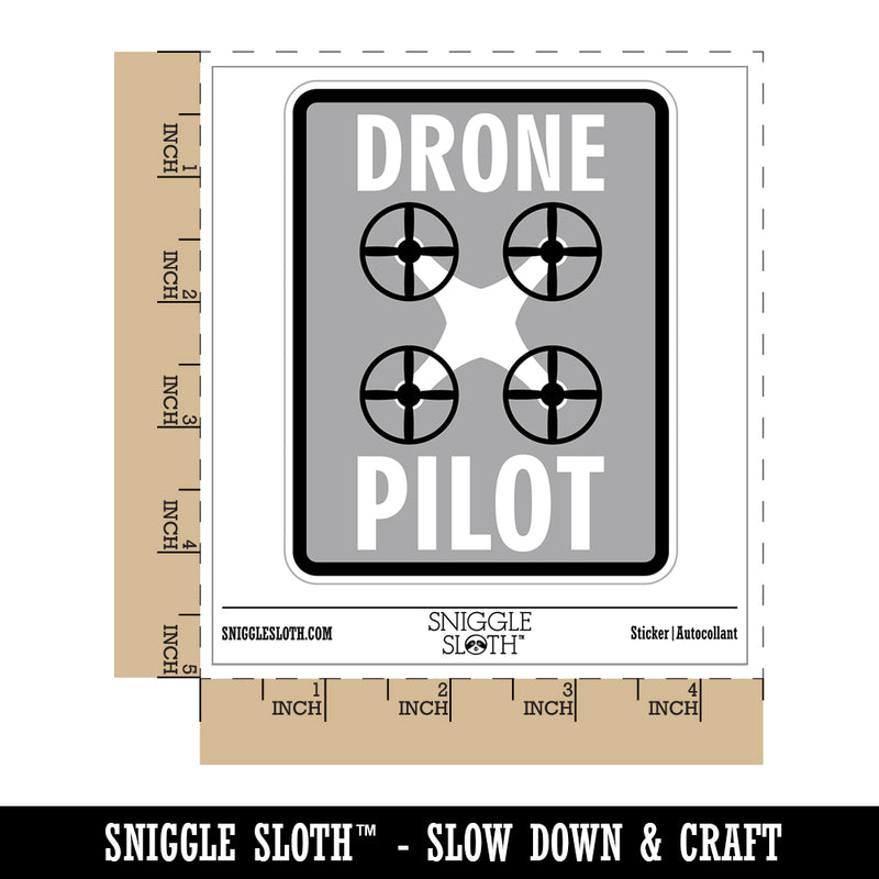 Drone Pilot Remote Controlled Hobby Waterproof Vinyl Phone Tablet Laptop Water Bottle Sticker Set - 5 Pack