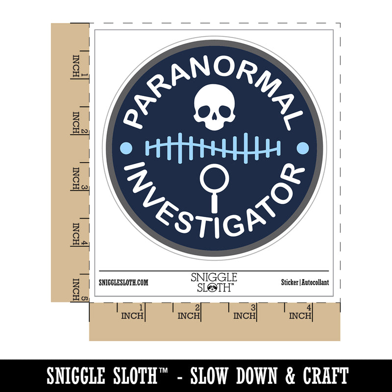 Paranormal Investigator Ghost Hunter Waterproof Vinyl Phone Tablet Laptop Water Bottle Sticker Set - 5 Pack
