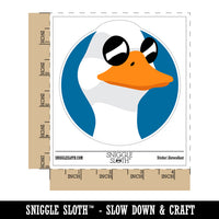 Cool Duck with Sunglasses Waterproof Vinyl Phone Tablet Laptop Water Bottle Sticker Set - 5 Pack