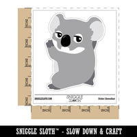 Clingy Koala Baby Waterproof Vinyl Phone Tablet Laptop Water Bottle Sticker Set - 5 Pack