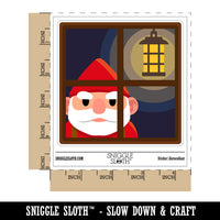 Grumpy Gnome Window Funny Waterproof Vinyl Phone Tablet Laptop Water Bottle Sticker Set - 5 Pack