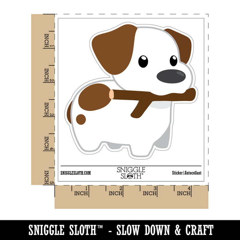 Stick Jack Russell Terrier Dog Puppy Waterproof Vinyl Phone Tablet Laptop Water Bottle Sticker Set - 5 Pack