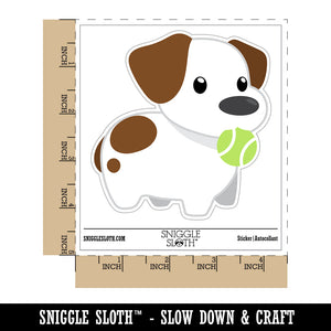 Tennis Ball Jack Russell Terrier Dog Puppy Waterproof Vinyl Phone Tablet Laptop Water Bottle Sticker Set - 5 Pack
