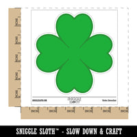 Four Leaf Clover Lucky Solid Waterproof Vinyl Phone Tablet Laptop Water Bottle Sticker Set - 5 Pack