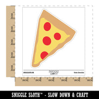 Pizza Slice Abstract Waterproof Vinyl Phone Tablet Laptop Water Bottle Sticker Set - 5 Pack