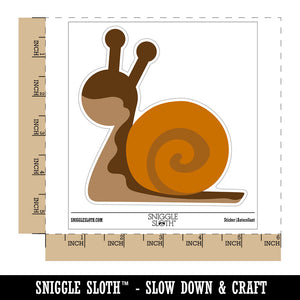 Snail Slow Solid Waterproof Vinyl Phone Tablet Laptop Water Bottle Sticker Set - 5 Pack