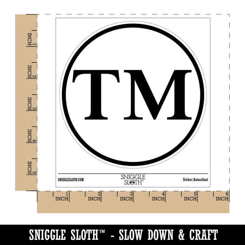 Trademark TM Symbol Waterproof Vinyl Phone Tablet Laptop Water Bottle Sticker Set - 5 Pack