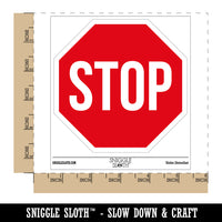 Stop Sign Waterproof Vinyl Phone Tablet Laptop Water Bottle Sticker Set - 5 Pack