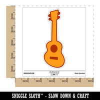 Ukulele Music Instrument Doodle Waterproof Vinyl Phone Tablet Laptop Water Bottle Sticker Set - 5 Pack