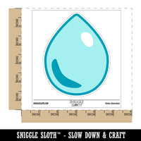 Water Drop Icon Outline Waterproof Vinyl Phone Tablet Laptop Water Bottle Sticker Set - 5 Pack