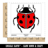 Ladybug Drawing Waterproof Vinyl Phone Tablet Laptop Water Bottle Sticker Set - 5 Pack