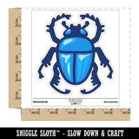 Scarab Beetle Waterproof Vinyl Phone Tablet Laptop Water Bottle Sticker Set - 5 Pack