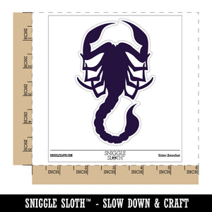 Scorpion Silhouette Waterproof Vinyl Phone Tablet Laptop Water Bottle Sticker Set - 5 Pack