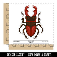 Stag Beetle Waterproof Vinyl Phone Tablet Laptop Water Bottle Sticker Set - 5 Pack