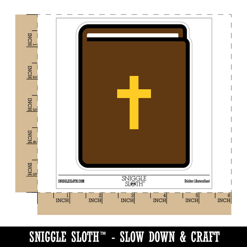 Bible Christian Cross Icon Waterproof Vinyl Phone Tablet Laptop Water Bottle Sticker Set - 5 Pack