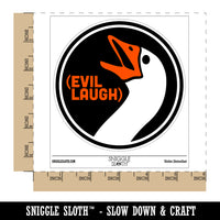 Goose Evil Laugh Waterproof Vinyl Phone Tablet Laptop Water Bottle Sticker Set - 5 Pack