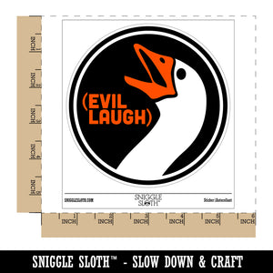 Goose Evil Laugh Waterproof Vinyl Phone Tablet Laptop Water Bottle Sticker Set - 5 Pack