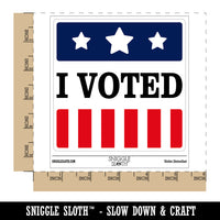 I Voted Stars and Stripes Patriotic Waterproof Vinyl Phone Tablet Laptop Water Bottle Sticker Set - 5 Pack