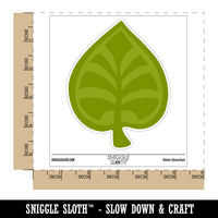 Intricate Leaf Design Waterproof Vinyl Phone Tablet Laptop Water Bottle Sticker Set - 5 Pack
