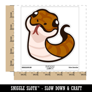 Sassy Snake with Tongue Sticking Out Waterproof Vinyl Phone Tablet Laptop Water Bottle Sticker Set - 5 Pack