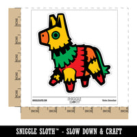 Fiesta Donkey Party Pinata Waterproof Vinyl Phone Tablet Laptop Water Bottle Sticker Set - 5 Pack