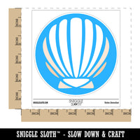 Scallop Seashell Beach Shell Ocean Waterproof Vinyl Phone Tablet Laptop Water Bottle Sticker Set - 5 Pack