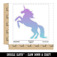 Majestic Unicorn Rearing Up Waterproof Vinyl Phone Tablet Laptop Water Bottle Sticker Set - 5 Pack