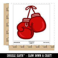 Boxing Gloves Hanging Waterproof Vinyl Phone Tablet Laptop Water Bottle Sticker Set - 5 Pack