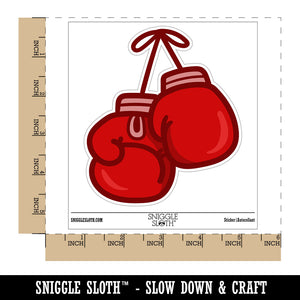 Boxing Gloves Hanging Waterproof Vinyl Phone Tablet Laptop Water Bottle Sticker Set - 5 Pack