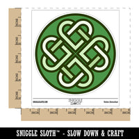 Celtic Shamrock Knot Outline Waterproof Vinyl Phone Tablet Laptop Water Bottle Sticker Set - 5 Pack