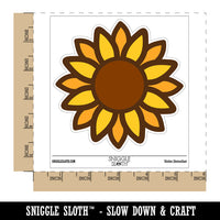 Summer Sunflower Waterproof Vinyl Phone Tablet Laptop Water Bottle Sticker Set - 5 Pack