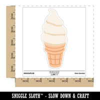 Soft Serve Ice Cream on a Cone Waterproof Vinyl Phone Tablet Laptop Water Bottle Sticker Set - 5 Pack