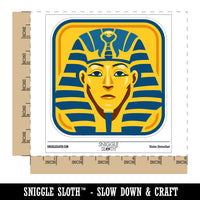 Ancient Egyptian Pharaoh with Crown Waterproof Vinyl Phone Tablet Laptop Water Bottle Sticker Set - 5 Pack