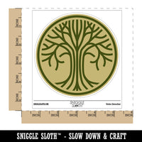 Geometric Lines Tree of Life Waterproof Vinyl Phone Tablet Laptop Water Bottle Sticker Set - 5 Pack