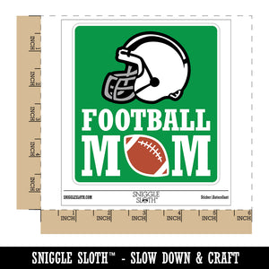 Football Mom Helmet Waterproof Vinyl Phone Tablet Laptop Water Bottle Sticker Set - 5 Pack