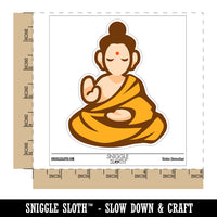 Buddha Siddhartha Gautama Buddhist Buddhism Waterproof Vinyl Phone Tablet Laptop Water Bottle Sticker Set - 5 Pack