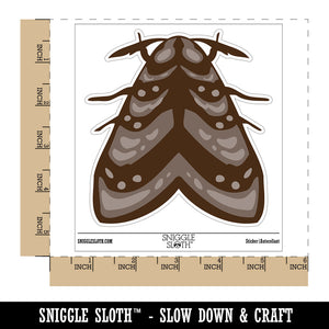 Resting Moth Bug Insect Waterproof Vinyl Phone Tablet Laptop Water Bottle Sticker Set - 5 Pack