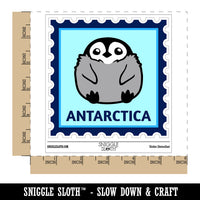 Antarctica Travel Baby Emperor Penguin Waterproof Vinyl Phone Tablet Laptop Water Bottle Sticker Set - 5 Pack