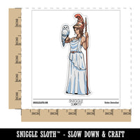 Athena Greek Goddess Minerva Wisdom War Waterproof Vinyl Phone Tablet Laptop Water Bottle Sticker Set - 5 Pack