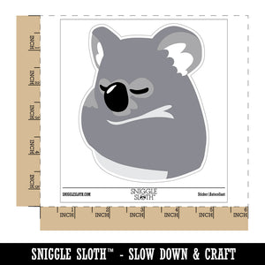 Baby Pocket Koala Sleeping Waterproof Vinyl Phone Tablet Laptop Water Bottle Sticker Set - 5 Pack